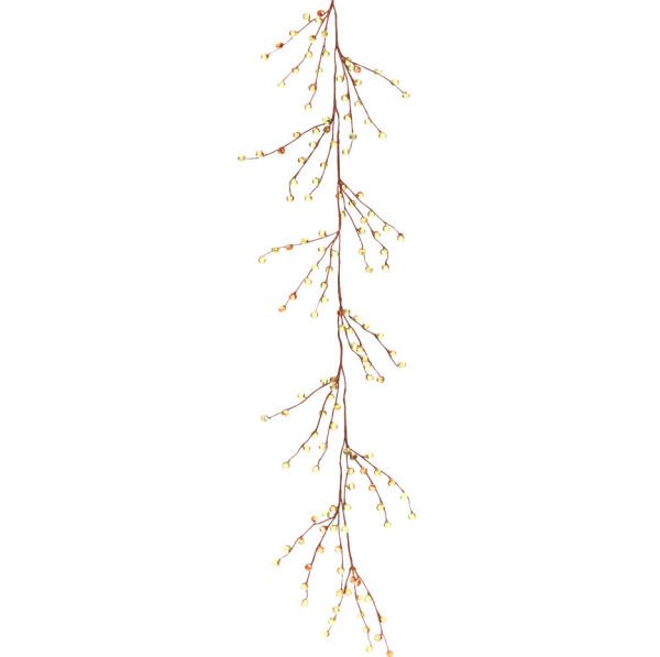 Kristal Garland Dekor 110cm Turuncu