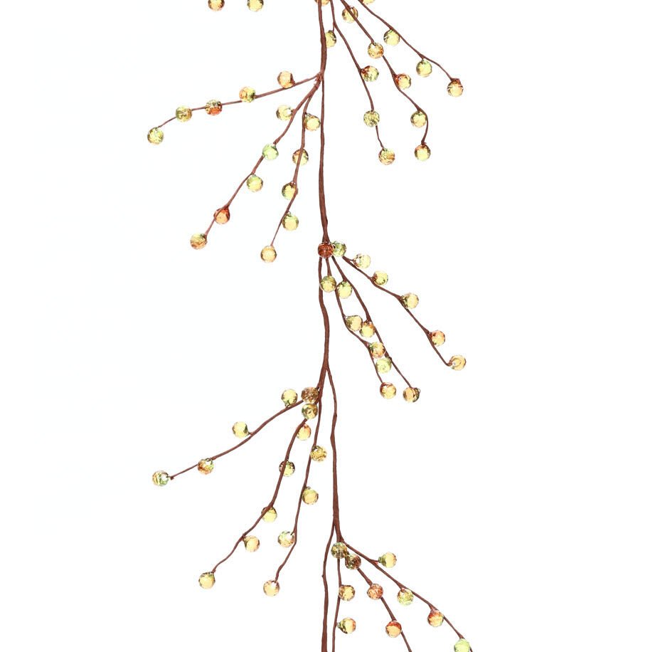 Kristal Garland Dekor 110cm Turuncu