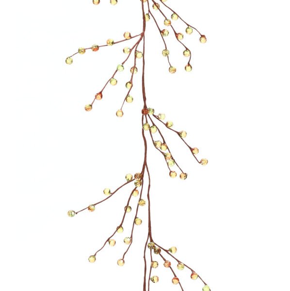 Kristal Garland Dekor 110cm Turuncu