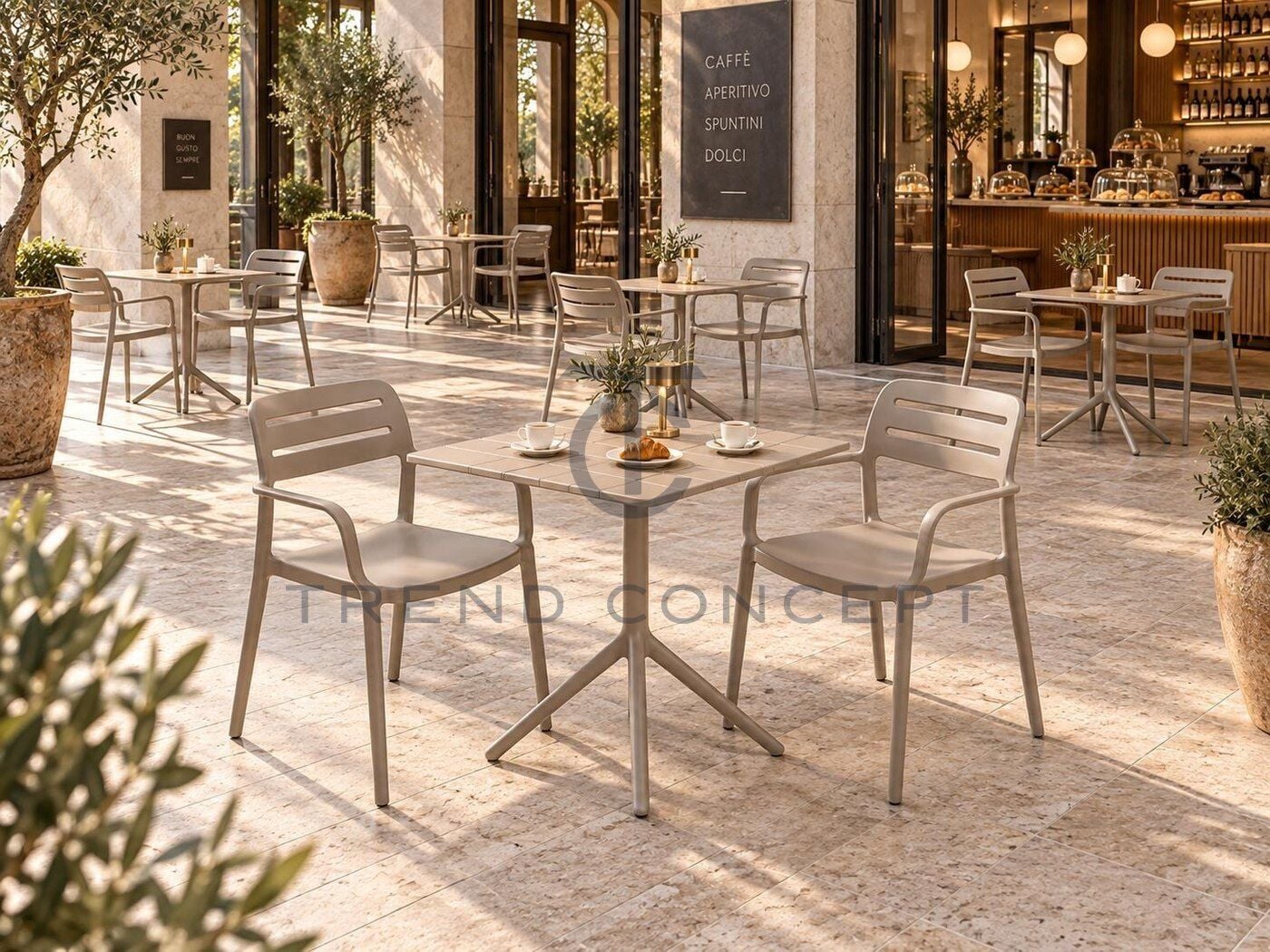Balkon Masa Sandalye Takımı Zeus Wood 2 Kişilik