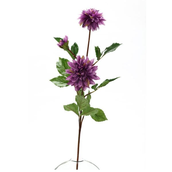 Yapay Çiçek Dahlia Yıldız Çiçeği 86cm Mor