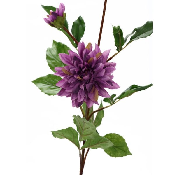 Yapay Çiçek Dahlia Yıldız Çiçeği 86cm Mor