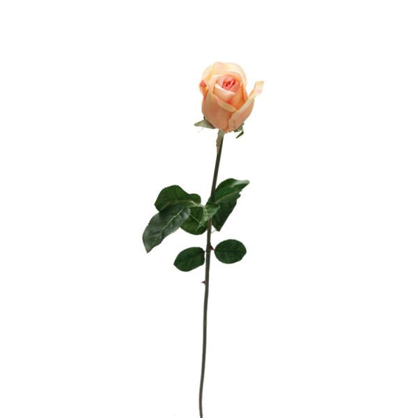 Yapay Çiçek Gül 72cm Pudra