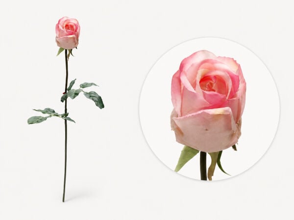 Yapay Gül Tek Dal 72 cm Pembe