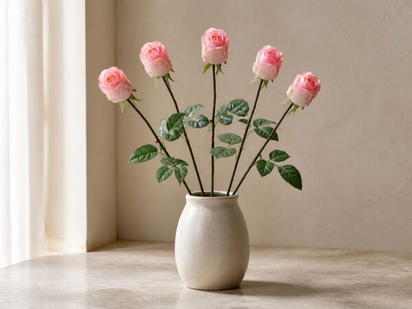 Yapay Gül Tek Dal 72 cm Pembe