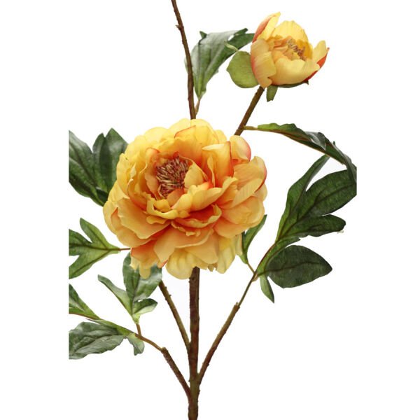 Yapay Çiçek Sakayık Royal Peony 109cm Sarı