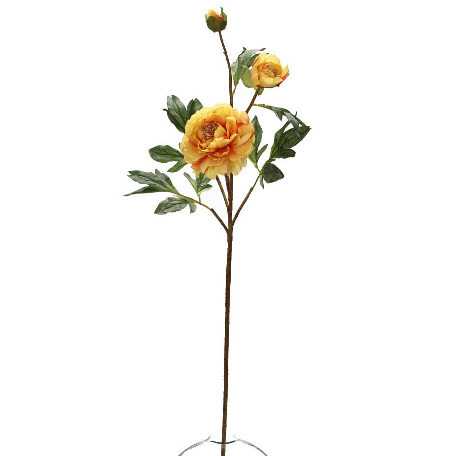 Yapay Çiçek Sakayık Royal Peony 109cm Sarı