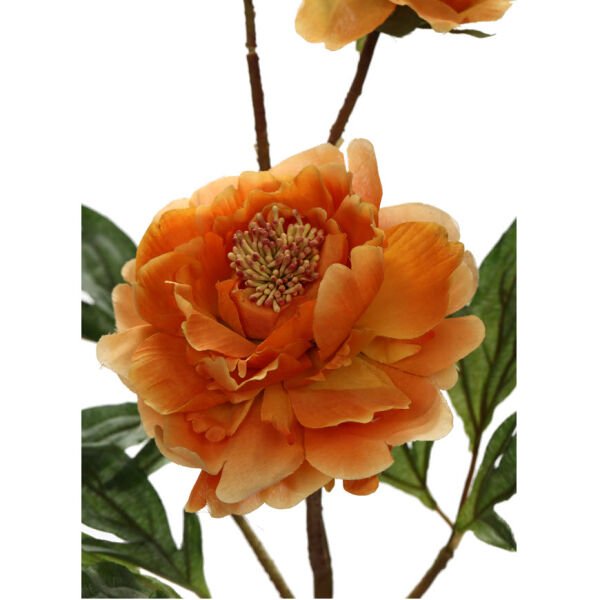 Yapay Çiçek Sakayık Royal Peony 109cm Turuncu