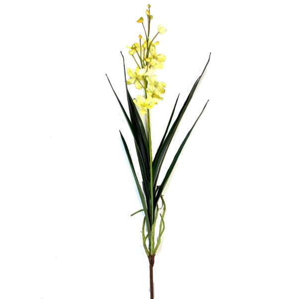 Yapay Çiçek California Orkide 112cm Sarı