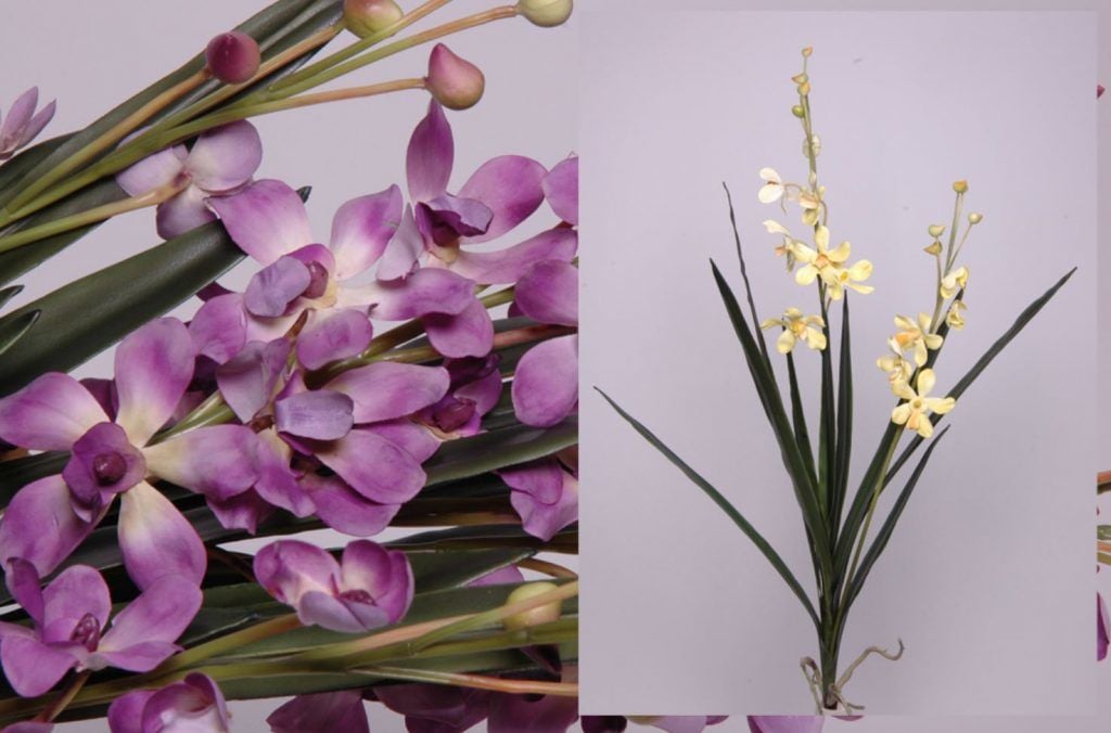Yapay Çiçek California Orkide 112cm Sarı