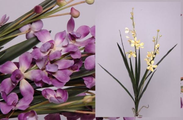Yapay Çiçek California Orkide 112cm Sarı