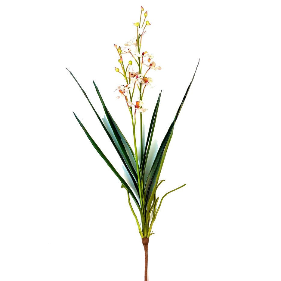 Yapay Çiçek California Orkide 112cm Krem