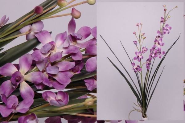 Yapay Çiçek California Orkide 112cm Mor