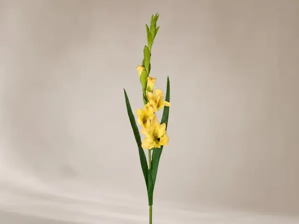 Yapay Çiçek Glayöl Bahar Dalı Sarı 90 cm