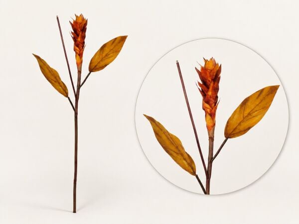 Yapay Çiçek Tek Dal Uzun Tropikal Helikonya 90 cm - Bordo
