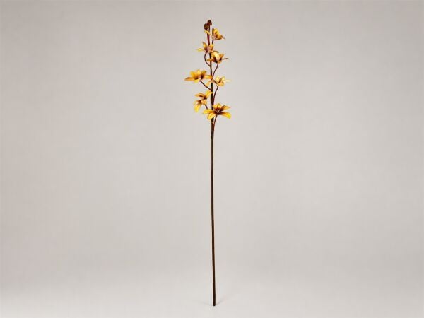 Yapay Orkide Dalı 75 cm Sarı