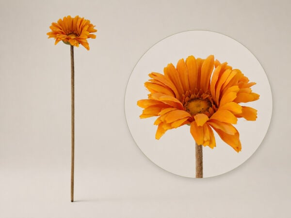Yapay Gerbera Papatya 63 cm Turuncu