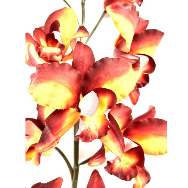 Yapay Çiçek Orkide Phalaenopsis 97cm Kahve