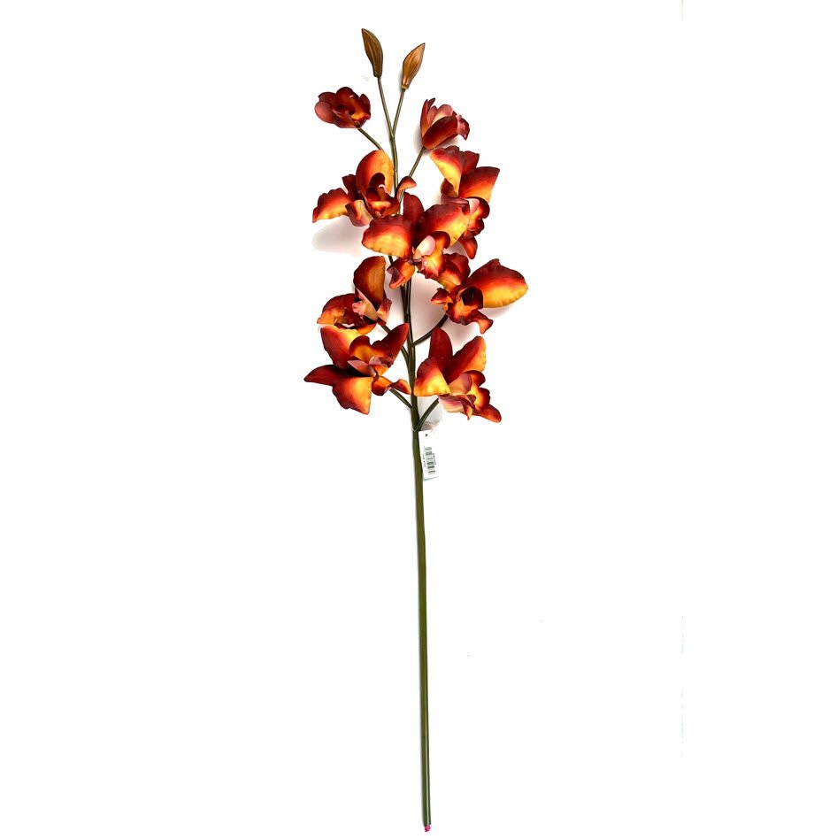 Yapay Çiçek Orkide Phalaenopsis 97cm Kahve