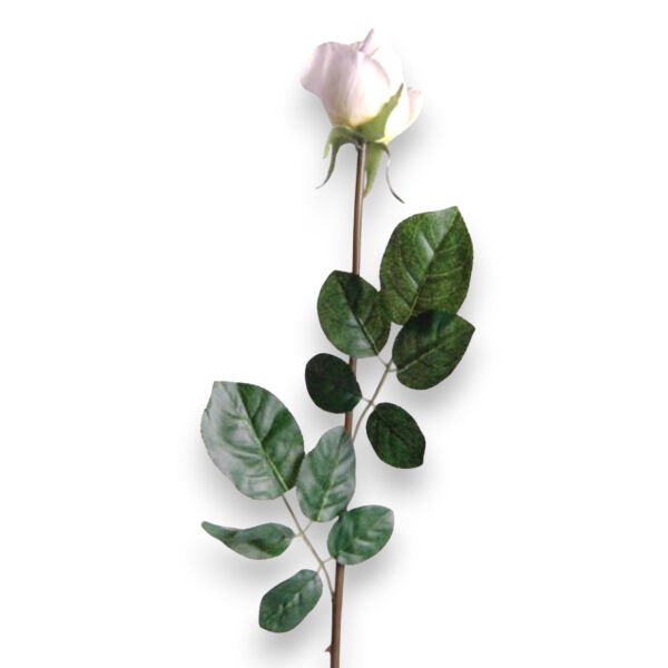 Yapay Beyaz Gül Tek Dal (72 cm)
