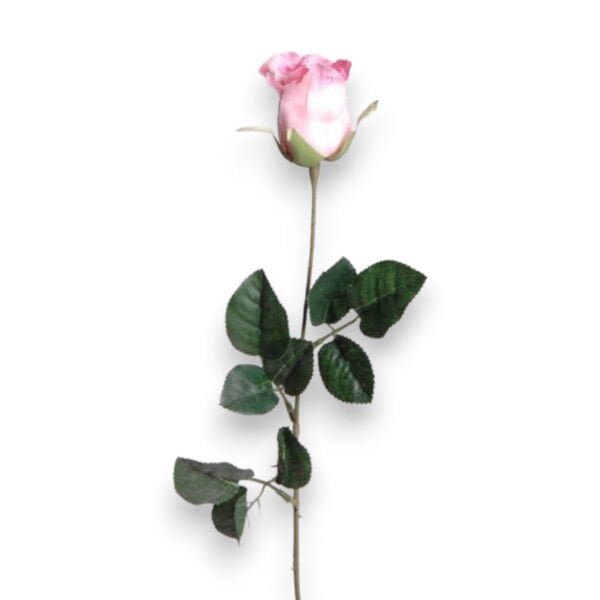 Yapay Pembe Gül Tek Dal (72 cm)