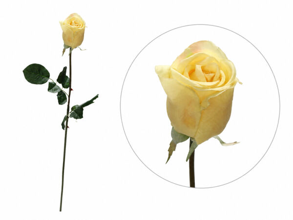Yapay Gül Tek Dal 72 cm Sarı