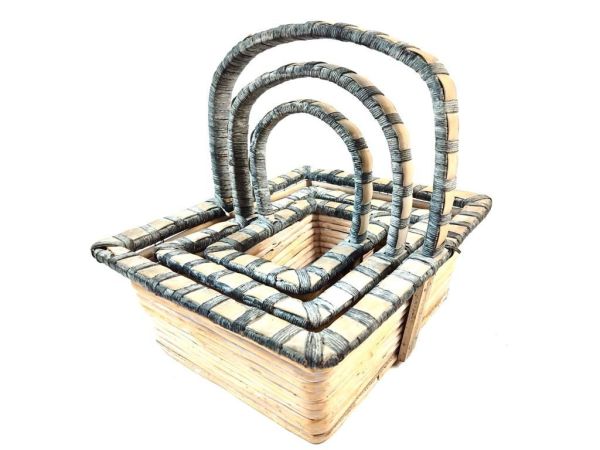 Hasır Sepet 32x25x25cm