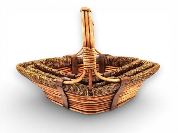 Grand (L) Natural Hasır Sepet 47x23x35cm