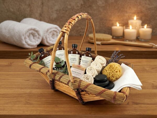 Doğal El Örgüsü Büyük Boy (XL) Hasır Sepet (48x30x38 cm)