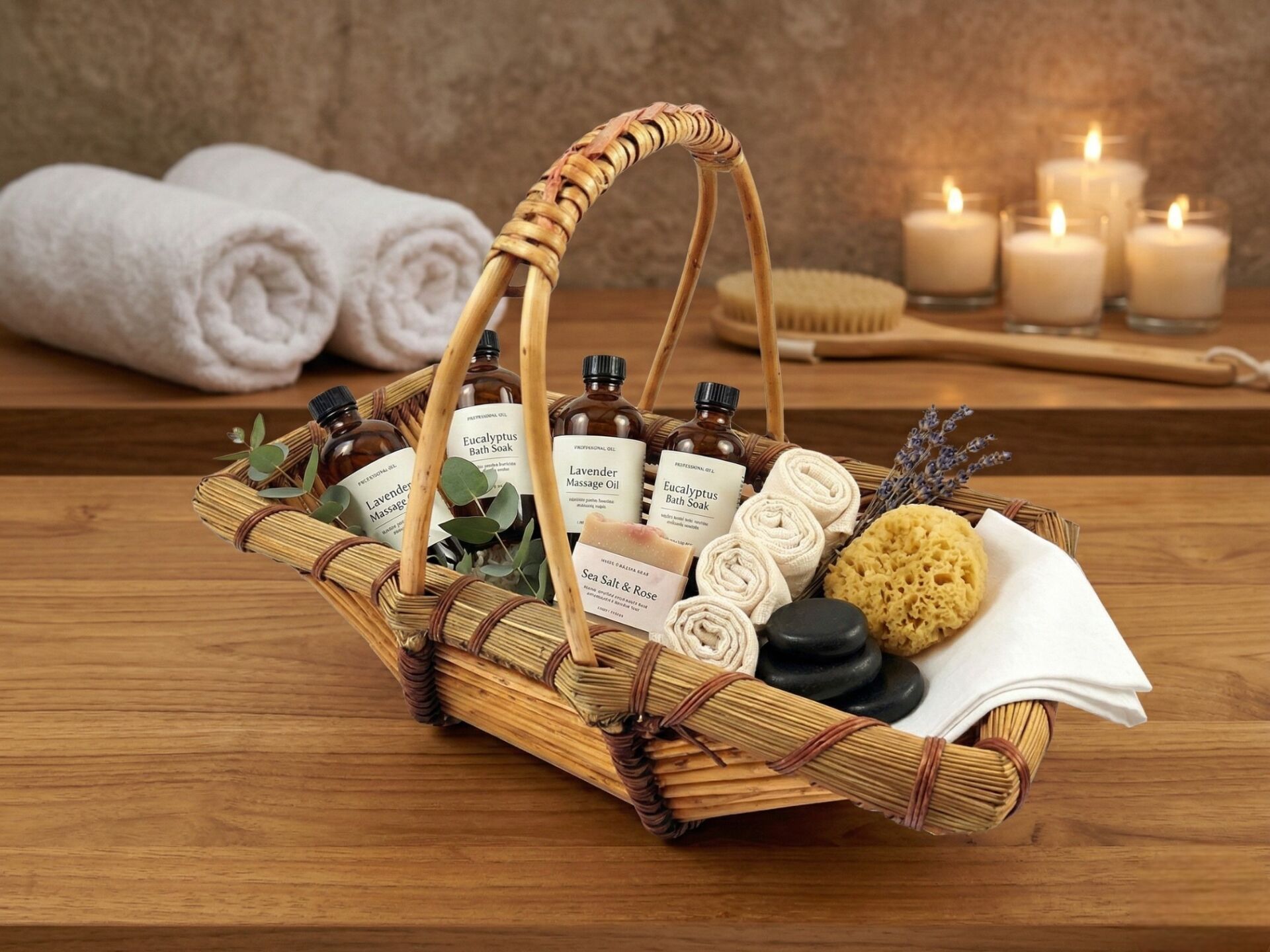 Doğal El Örgüsü Büyük Boy (L) Hasır Sepet (38x22x30 cm)