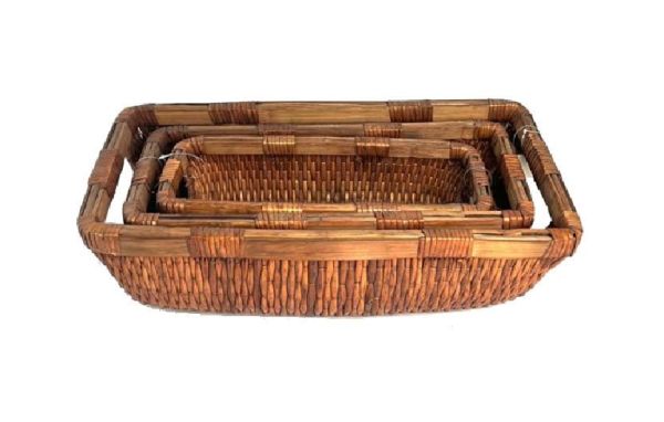 Hasır Sepet 45x20x13cm