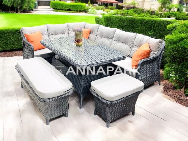 Annapark Marbella Balkon Bahçe Köşe Takımı