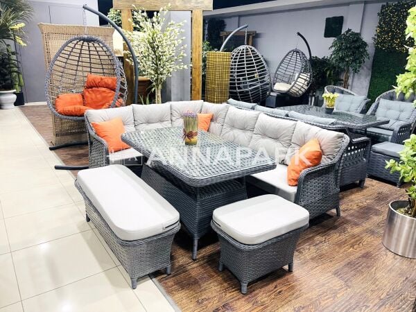 Annapark Marbella Balkon Bahçe Köşe Takımı