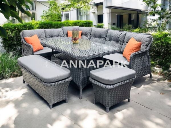 Annapark Marbella Balkon Bahçe Köşe Takımı