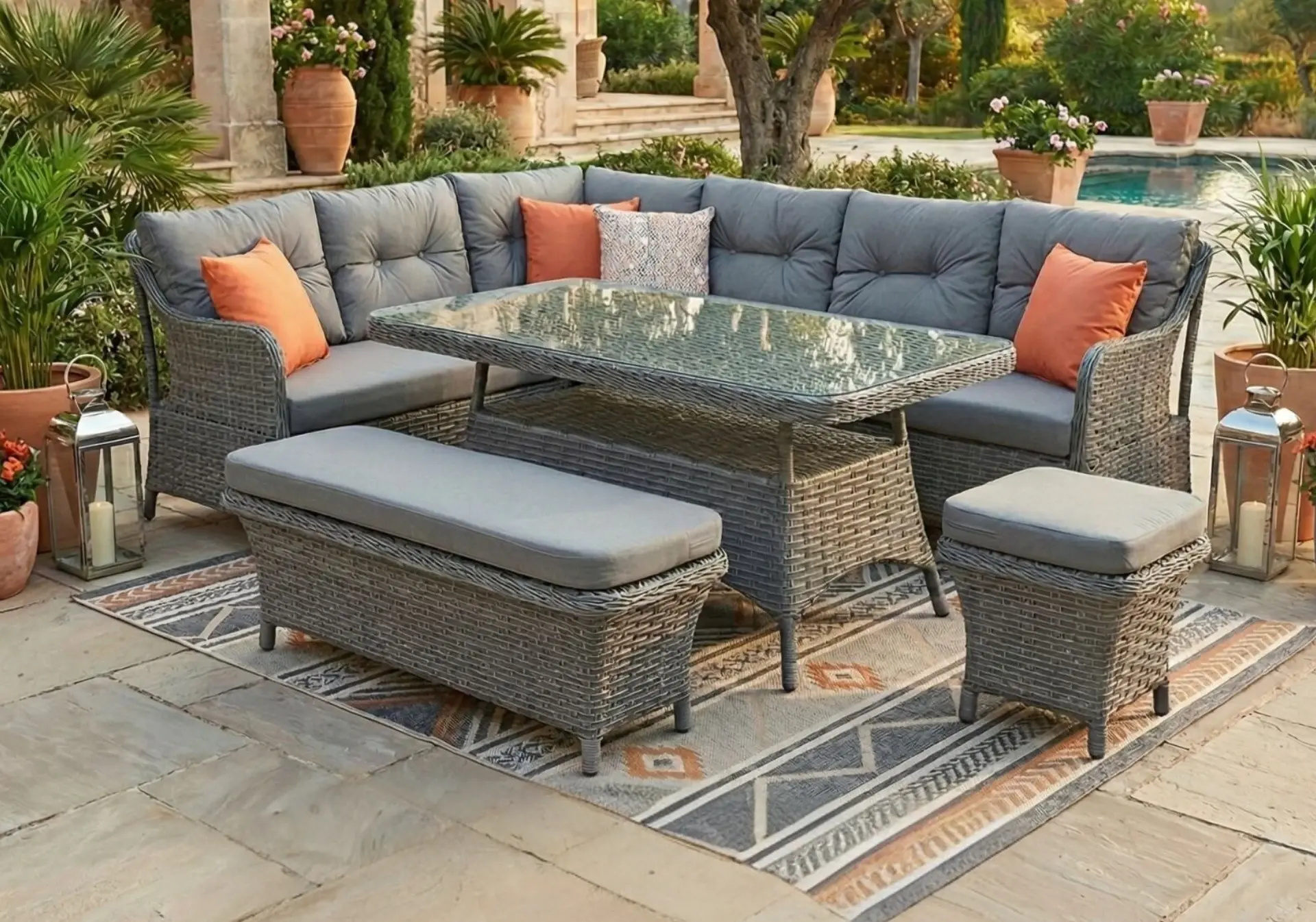 Marbella Masalı Köşe Takımı – Antrasit