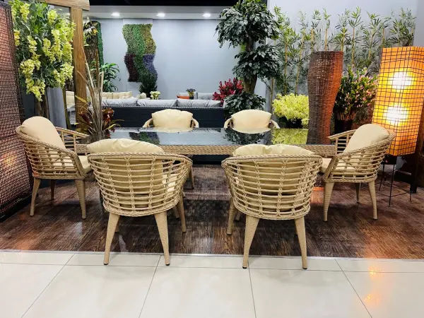Shangrila 6 Kişilik Bahçe Masa Takımı