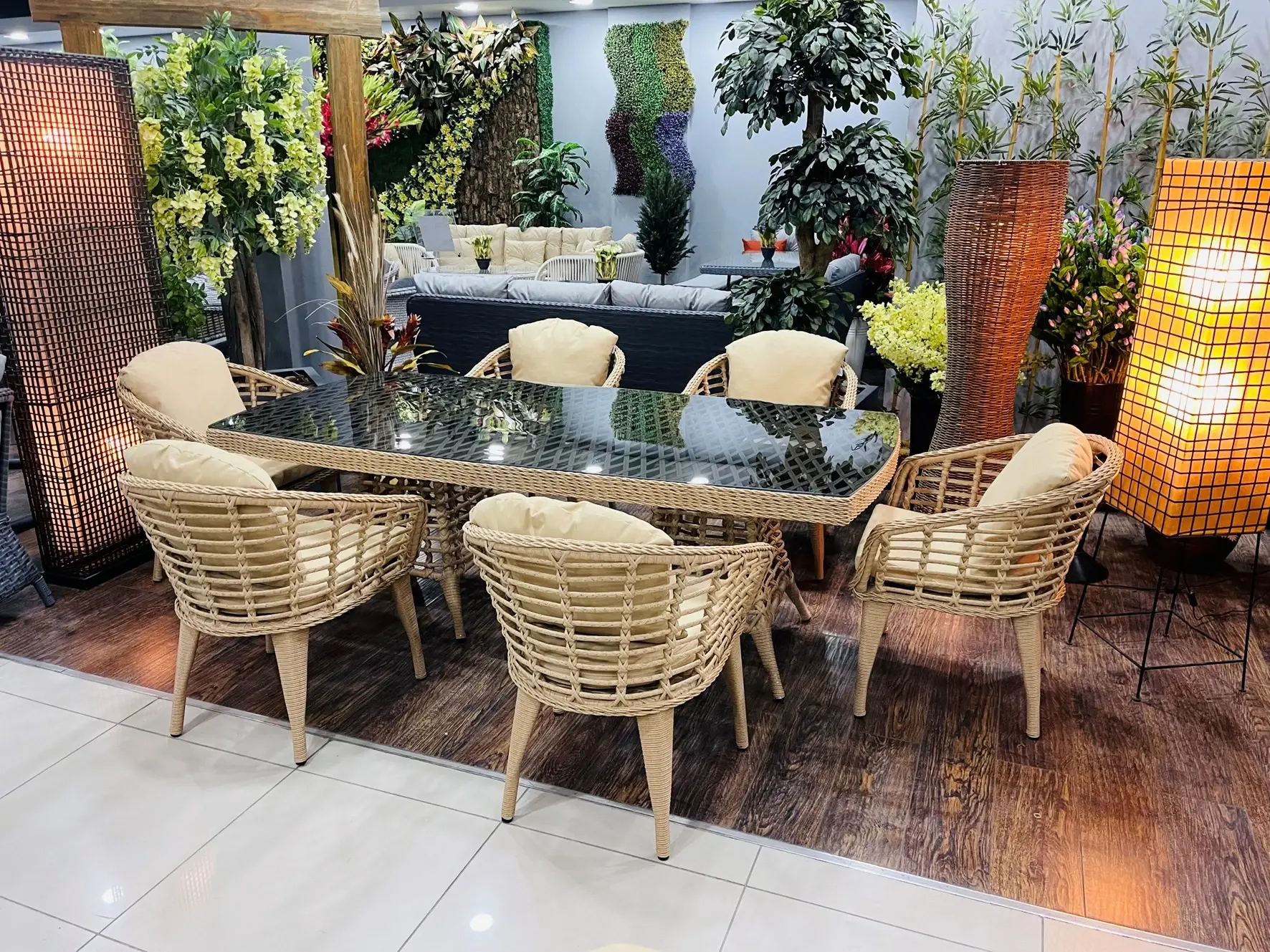 Shangrila 6 Kişilik Bahçe Masa Takımı