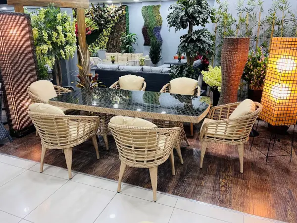 Shangrila 6 Kişilik Bahçe Masa Takımı