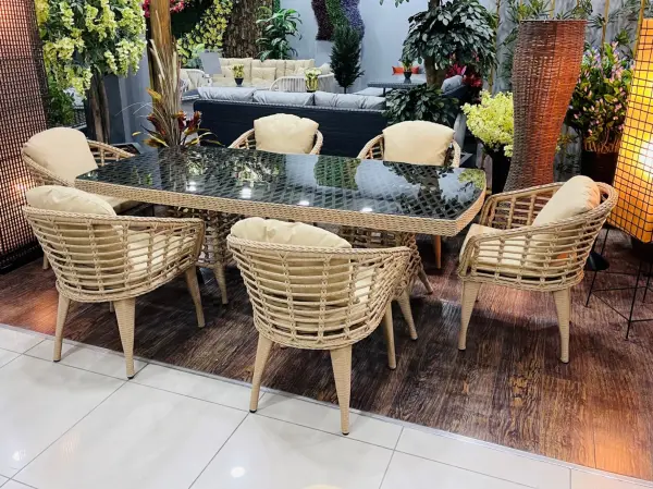 Shangrila 6 Kişilik Bahçe Masa Takımı