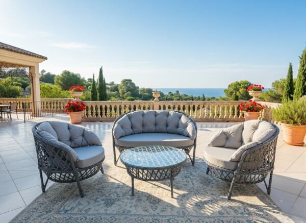 Dubai Rattan Bahçe Mobilyası Takımı | 2'li Takım