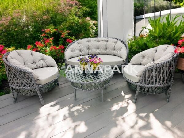 Dubai Rattan Bahçe Mobilyası Takımı | 2'li Takım