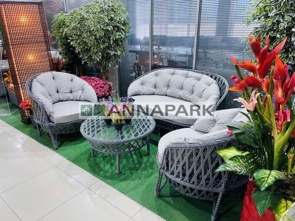 Dubai Rattan Bahçe Mobilyası Takımı | 2'li Takım