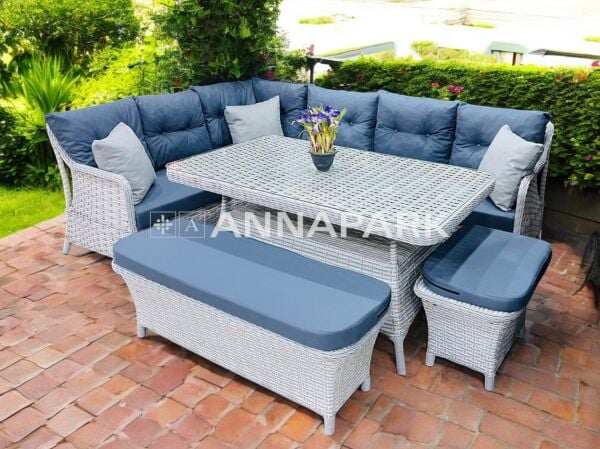 Annapark Marbella Balkon Bahçe Köşe Takımı