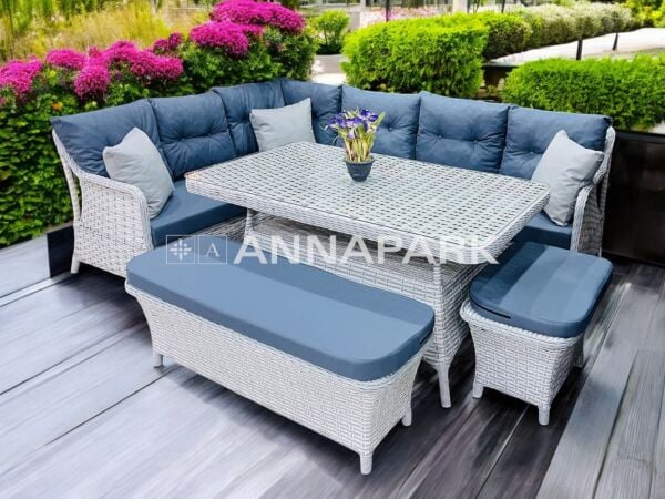 Annapark Marbella Balkon Bahçe Köşe Takımı