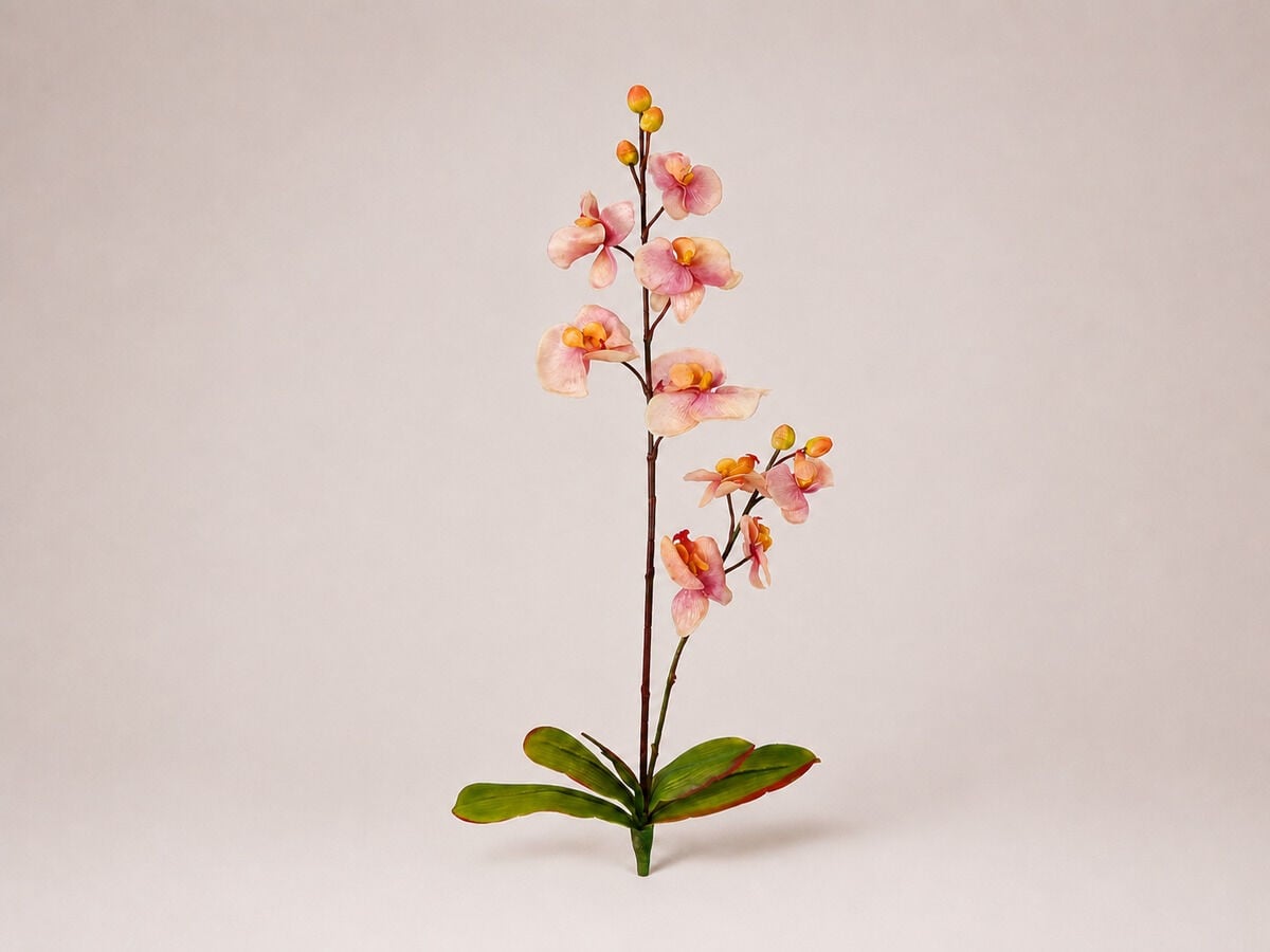 Yapay Orkide Dalı 70 cm Pembe Mor