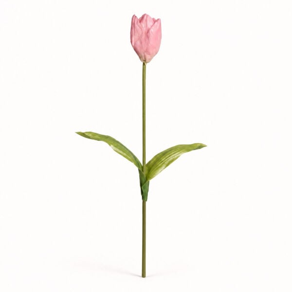 Yapay Lale Islak Dokulu 65 cm Pembe