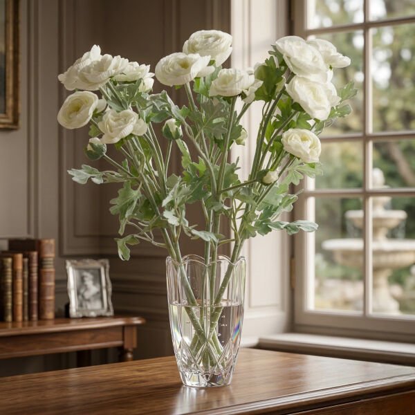 Yapay Kamelya Tek Dal - Beyaz