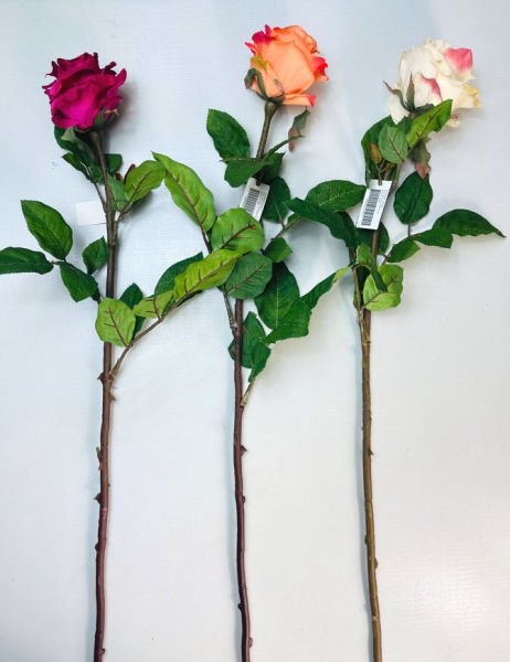 Yapay Çiçek Gül Koyu Kırmızı