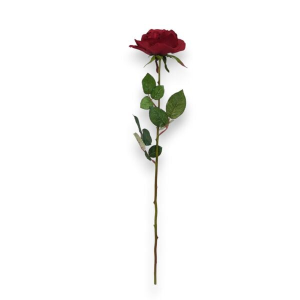 Yapay Gül Tek Dal 70 cm Kırmızı