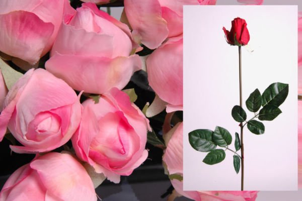 Yapay Çiçek Gül 72cm Kırmızı